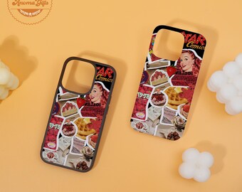 Dame aux Éclairs iPhone Shell for iPhone16 15 14 13Pro Max&Plus,iPhone15 14 13 Mini,XR-Soft Silicone or Hard Plastic Protective Cover