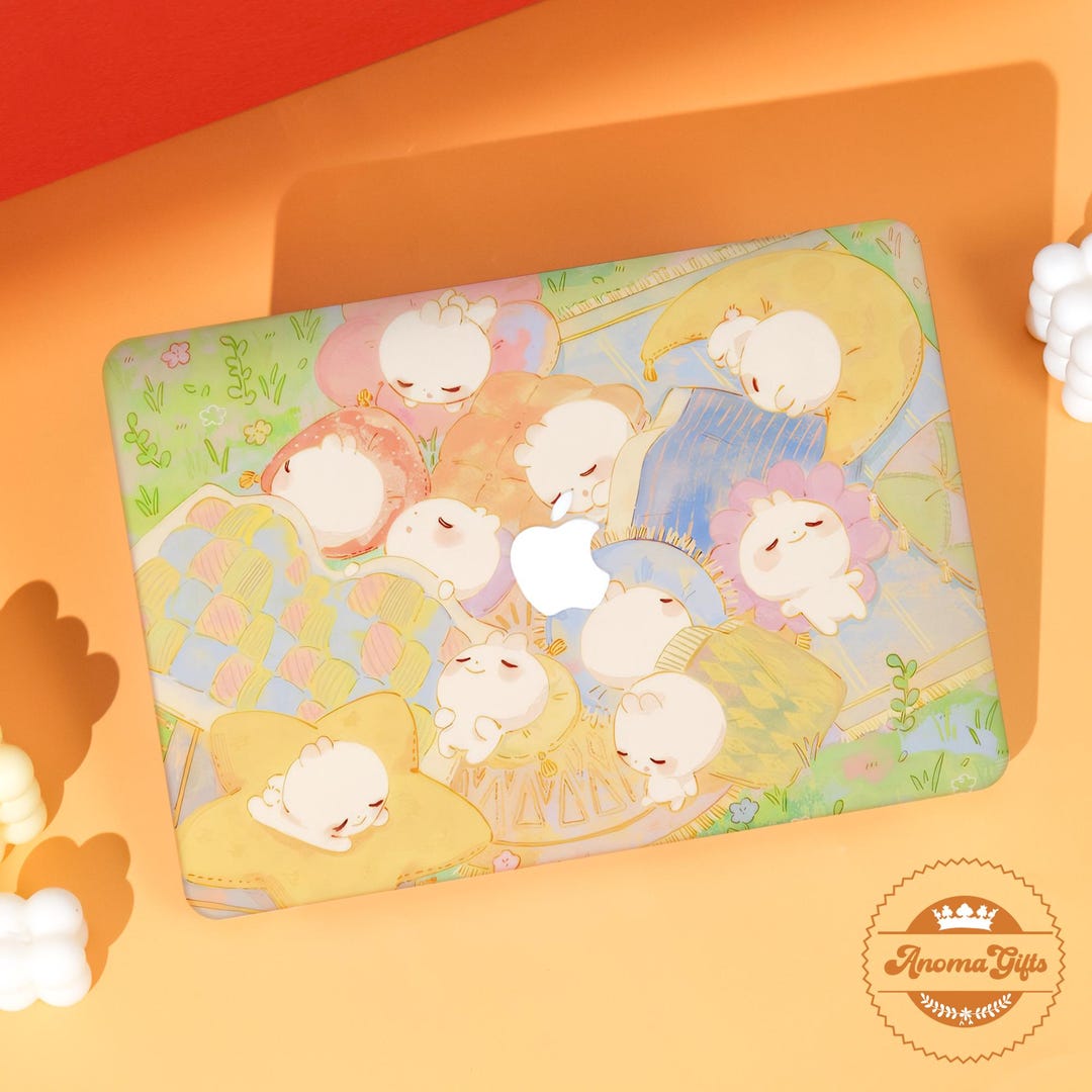 Cuddle Puddle Rabbit Matte Hard New 2025 Laptop Case for MacBook Air 13 ...
