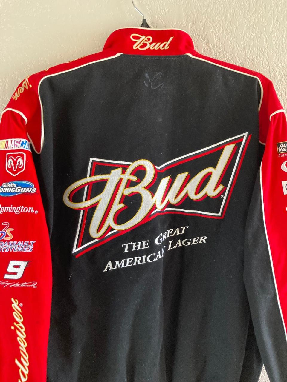 Bud Racing ジャケット 赤/黒/白 Retro Jacket Racing BUD