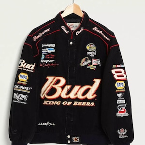 Nascar Vintage Racing Jacke für Erwachsene bestickte Knospenjacke