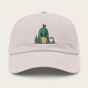 Leaf Green Anime Embroidered Hat Vintage Style Cap  - More Colours -  Hat Summer Style