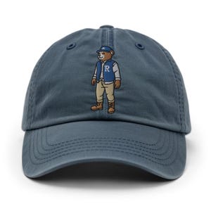Teddy Bear Embroidered Dad Cap  Toy Bear Gift  Cotton Classic Baseball Hat  Multiple Colors  Unisex For Him & For Her, More Colours