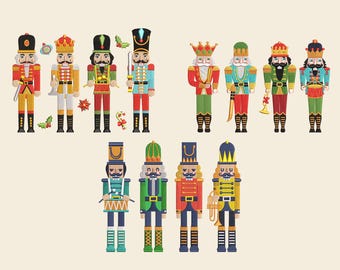 Diseño de bordado navideño de Cascanueces, diseño de bordado a máquina de Cascanueces, archivos de bordado navideño, descarga digital instantánea