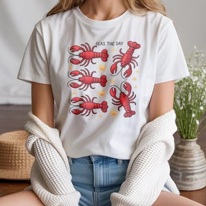 Fisherman Aesthetic Lobster Sweatshirt Coastal Vintage New England Crewneck Sweater Lobster Shirt Seafood Ocean Lover Gift Fishermancore