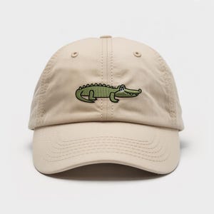 Cap Embroidered Fun Alligator - More Colours - Alligator Embroide Vintage Trendy Hat for Outdoors, Adjustable