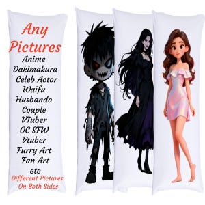 Custom Body Pillowcase, Personalized Dakimakura Pillow, Anime Body Pillow Cover, Celeb Actor Body Pillow,Gifts For Husband,Custom Photo Gift