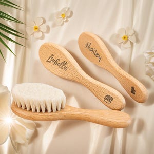 Custom Baby Gift Girls| Personalized Wooden Baby Hair Brush | Custom Baby Brush | Baby Shower Gift Girls | Baby Keepsake Gift | Boy Gift.
