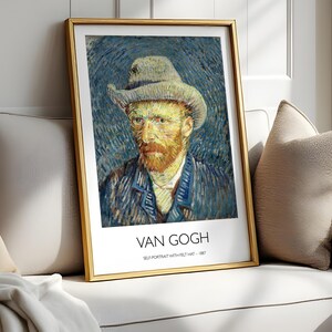 Van Gogh, Self Portrait Wall Print