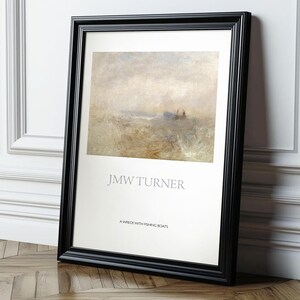 JWM Turner, Wreck with Fishing Boats Print