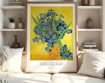 Impresión mural de Van Gogh, Lirios