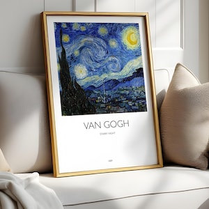 Van Gogh, Starry Night Wall Print