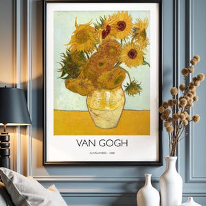 Van Gogh, Sunflowers Wall Print