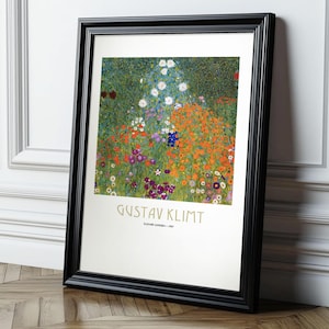 Gustav Klimt, Flower Garden Wall Print
