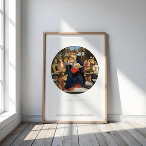 Bottecelli, Virgin and Child Print
