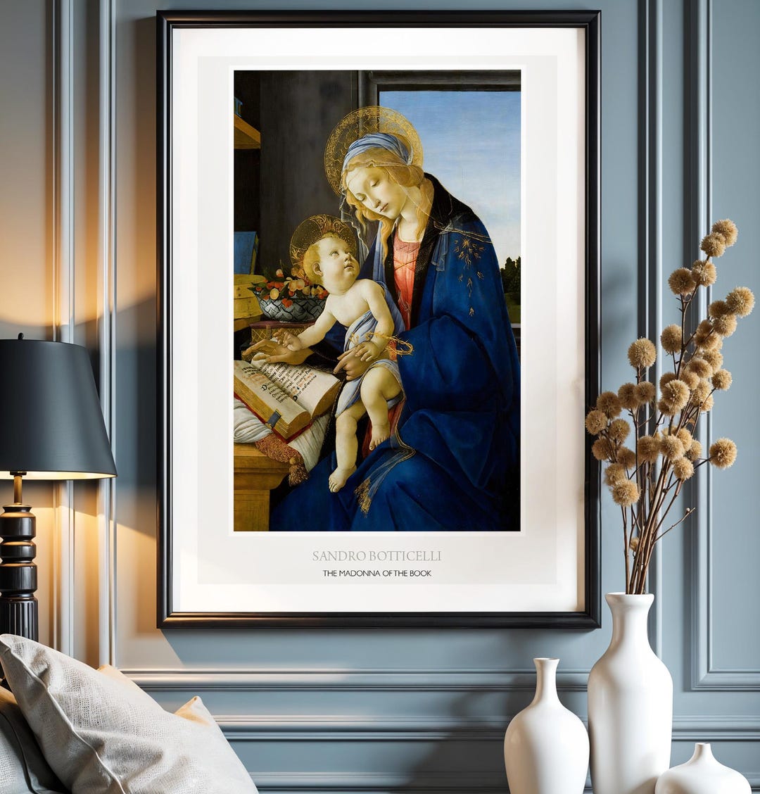 Bottecelli, the Madonna of the Book Print - Etsy