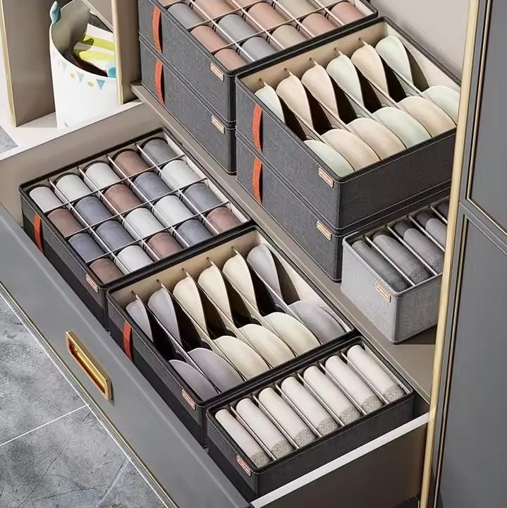 aufbewahrung körbe Aufbewahrungskörbe aus Rattan, rechteckig main image 0