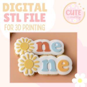 Sun One - Kakstämpel och utskärare DIGITAL STL-fil
