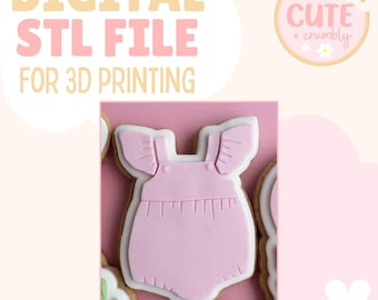 Baby Strampler - Ausstechform und Stempel DIGITAL STL File