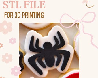 Spider - Cookie Stamp and Cutter DIGITAL STL File