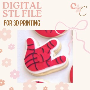 Spider Boy Hand - Koekjesstempel en -uitsteker DIGITAAL STL-bestand