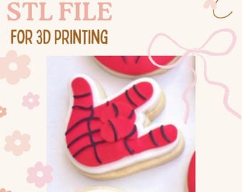 Spider Boy Hand - Cookie Stamp and Cutter DIGITAL STL File