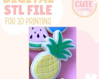 Ananas - Cookie Stempel und Cutter DIGITAL STL-Datei