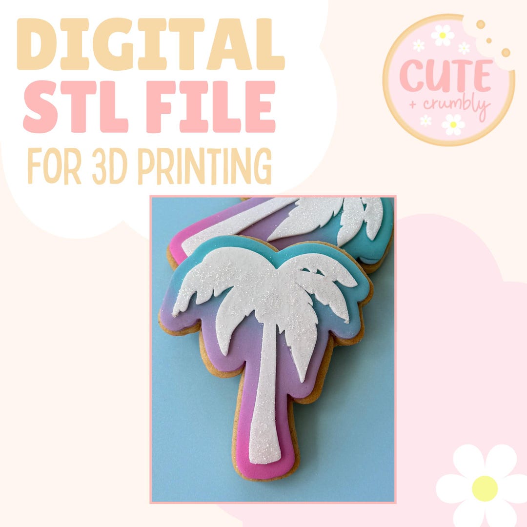 Palm Tree - Cookie Stamp and Cutter DIGITAL STL File - Etsy