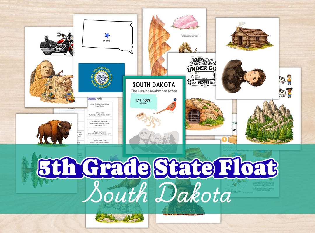 State Float Kit South Dakota 5th Grade State Float Kit - Etsy