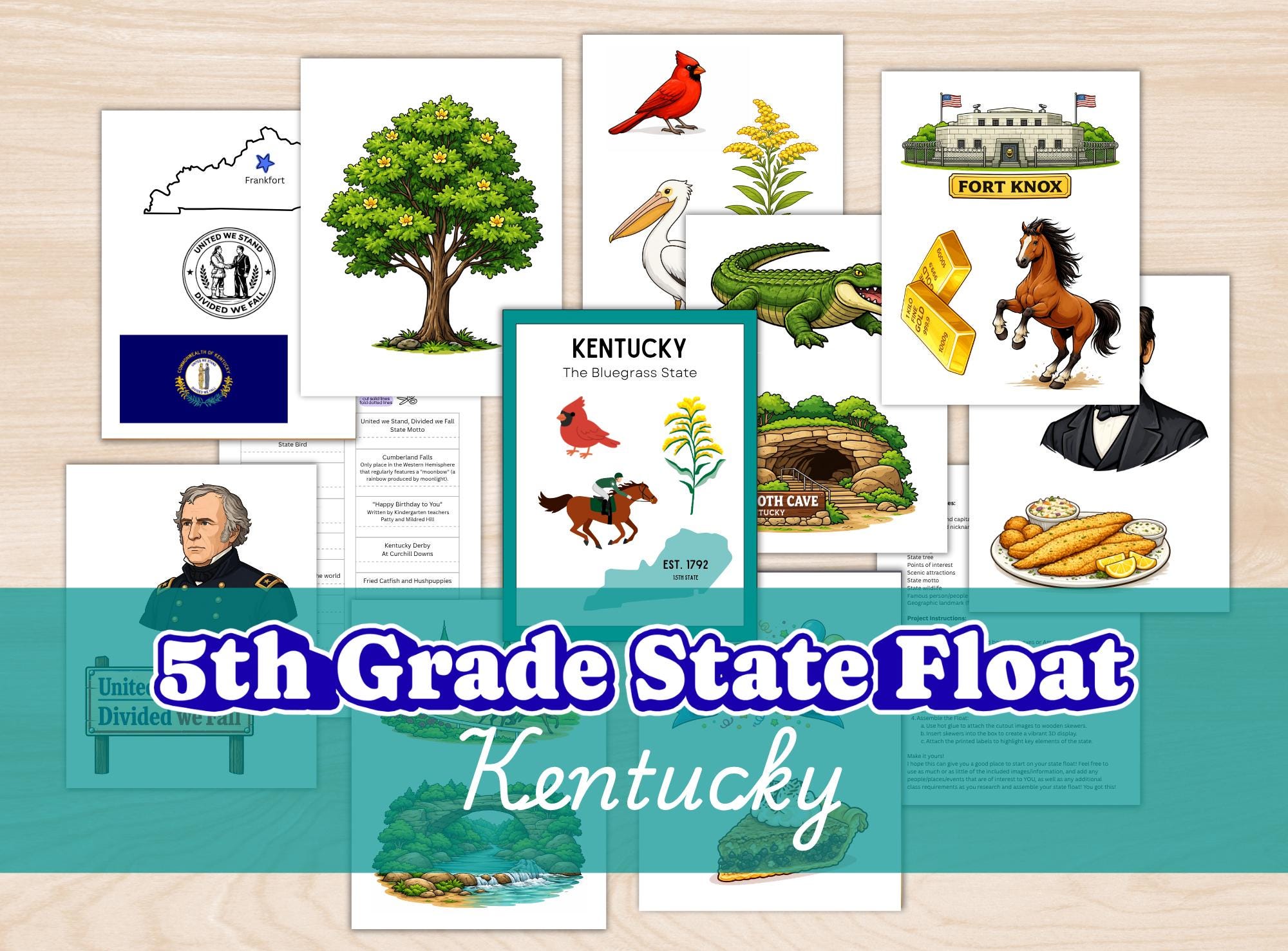State Float Kit Kentucky 5th Grade State Float Kit - Etsy