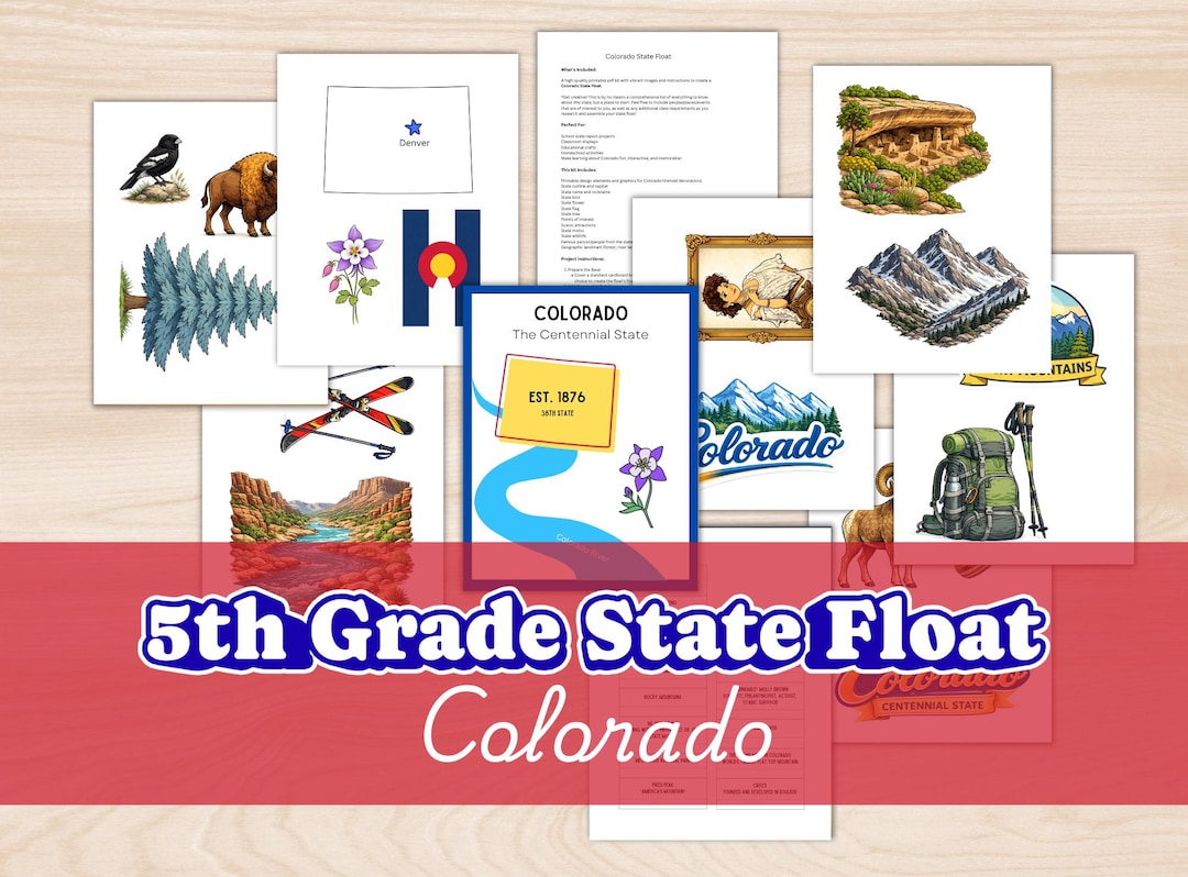 State Float Kit Colorado 5th Grade State Float Kit - Etsy