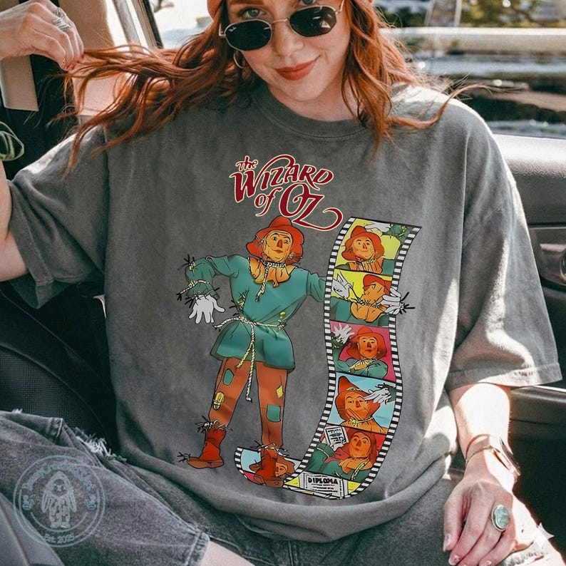 Wizard of Oz Scarecrow Comfort Colors Shirt, Jonathan Bailey Sweatshirt, Wicked Musical Theatre Fan Shirt, L Frank Baum Shirt, Fiyero Shirt image 2