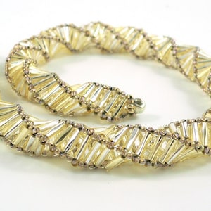 Russian spiral beaded bugle rope no step variation tutorial