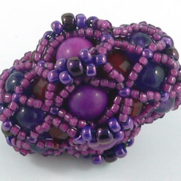 Fab Femme Beaded Bead - quatro variações Arquivo PDF de padrão para download instantâneo