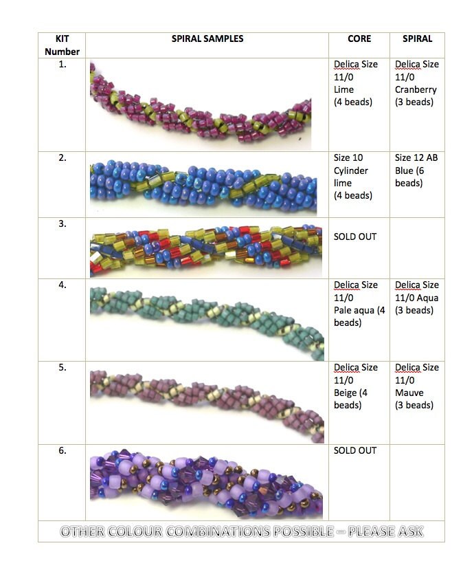 Spiral Beaded Rope Tutorial for Beginners Instant Downloadable Pattern