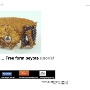 What if... using freeform peyote in beadwork designs tutorial and gallery: Instant Downloadable PDF File image 2