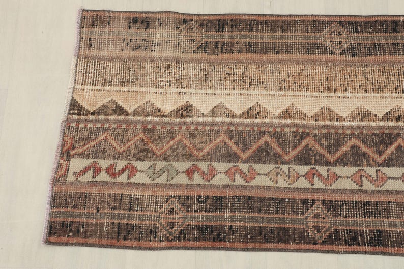 Vintage Rug, Neutral Rug, Vintage Turkish Rug, Geometric Wool Rug ...