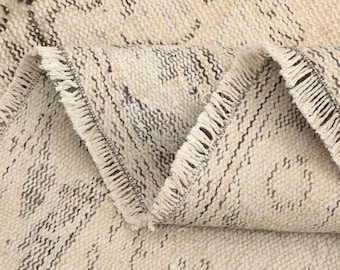 Vintage Turkish Oushak Rug 6x11 ft - Beige Muted Anatolian Rug, Farmshouse Rug, Oversize Rug, Decorative Rug, Floor Rug, Living Room Rug