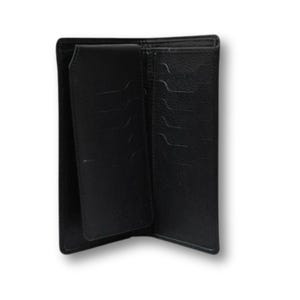 Cartera larga de cuero genuino hecha a mano para hombre / El mejor regalo para ella / Cartera de cuero plegable / Tarjetero / Cartera para móvil