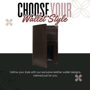 Cartera de cuero personalizada / Cartera plegable de cuero genuino premium / Cartera con relieve / Cartera para hombre / Regalo de aniversario para él / Regalo de cumpleaños