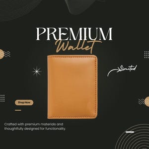 Cartera de cuero de lujo premium hecha a mano / Cartera plegable para hombre / Regalo perfecto para él / Regalo perfecto para hombres