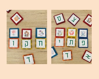 Hebräisches Alphabet Flash Karten: Anfangslaute zum Ausdrucken (PDF)