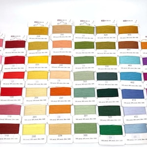 Embroidery Thread Skeins, Wool thread, Riolis Colors, 20m