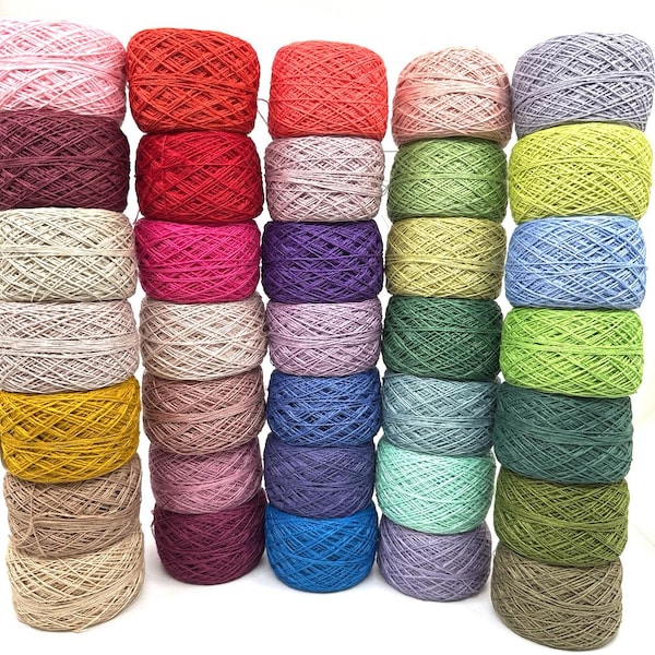 100% linen yarns, flax yarns, 4 ply