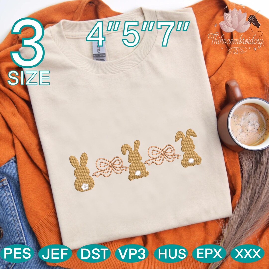 Egghead Designs Easter Bunny Machine Embroidery Designs, Funny Easter Embroidery ...