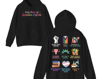 Big Fan Of Human Rights Shirt, Equality Shirt, Social Justice Shirt, Political Protest Shirt, Activist Shirt