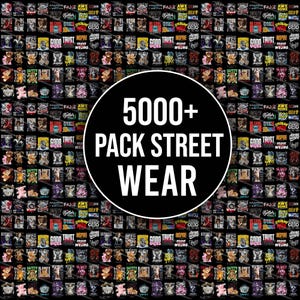 5000 + Latest Streetwear Bundle PNG AI SVG Tshirt Bundle Tshirt Print Design Hip Hop Tshirt Pop Culture Tshirt Pod Design