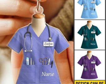 Llavero personalizado para enfermeras, regalo para el Día de la Enfermería, regalo de Navidad para enfermeras, llavero para médicos, regalo de graduación para estudiantes de medicina, eV108hPc
