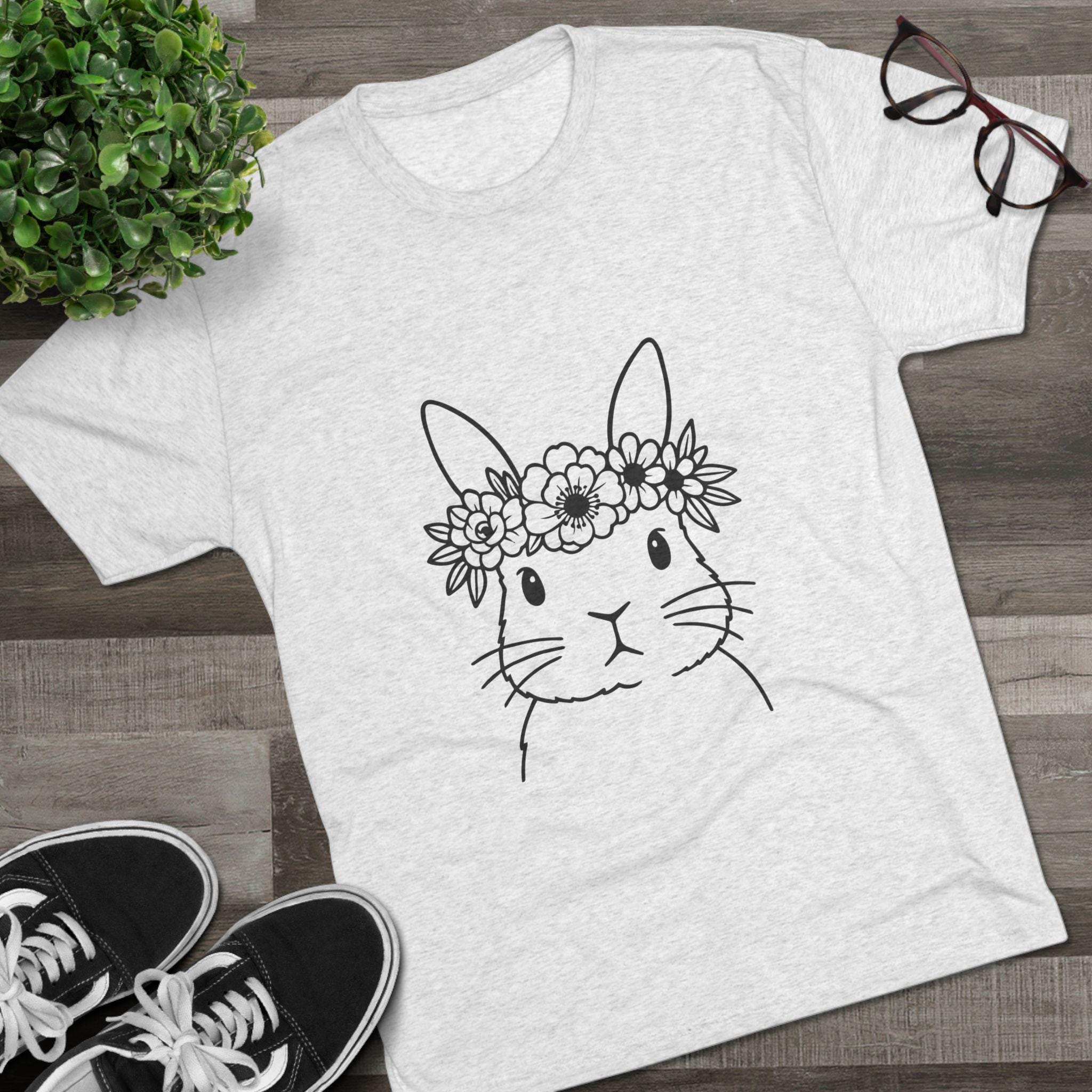 Floral Bunny Svg Png Jpg Eps Ai | Cute Rabbit Clipart for Cricut ...