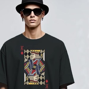Roi de coeur | Chemise Saint-Valentin | Cadeau pour lui | Cadeau de Saint-Valentin pour mari - Cadeaux de papa pour homme | Chemise assortie pour couple | T-shirt unisexe
