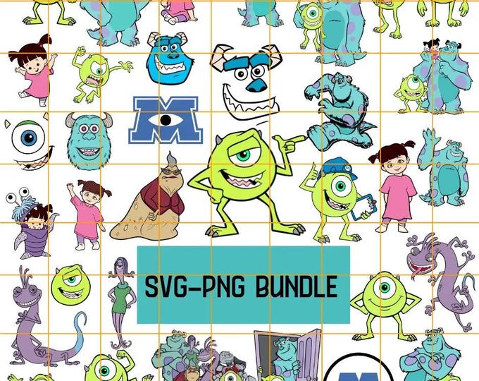 Layered Monster 6pcs, LAYERED Monsters SVG Bundle - Etsy Canada